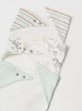 Juniors animals & Multicolor striped bandana bib(set of 3)