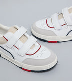 R&B white colorblock shoes