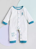 Juniors elephant printed sleepsuit & romper (set of 2) (Summer)