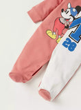 Mickey mouse 28 colorblock sleepsuit (Thick cotton)