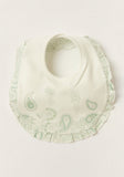 Giggles Green textured bib