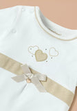 Giggles bow charm sleepsuit