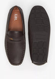 LBL men brown textured loafers (box packaging)