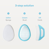 Fridababy dermafrida flake fixer (sponge, brush, combine & storage stand) (set of 4)