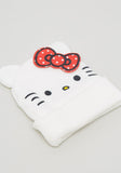 Hello Kitty Cat Embroidered Beanie cap with Ear Applique (Winter)