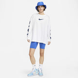 Nike Solid White Womens Sweatshirt (oversized fit)