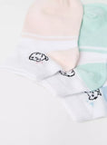 Juniors cat printed ankle socks