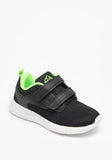 Oaklan black shoes with green lining