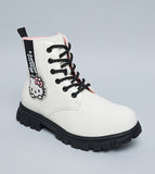 R&B white hello kitty long shoes