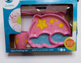 Juniors kids 4 piece rainbow feeding dinner set (BPA FREE)