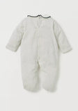 Giggles all over printed bow sleepsuit (Thick cotton) (Winter)
