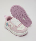 R&B pink lilo & stitch printed colorblock shoes