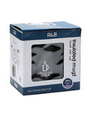 R&B Black Insulated Office Mug with lid