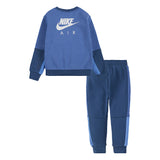 Nike Air Blue Colorblock Shirt & Jog Set (Set Of 2) (Winter) (Fleece Lined)