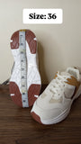 R&B boys white colorblock textured shoes