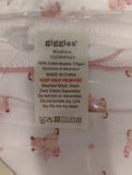 Giggles all over pink bear blanket