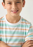 Juniors pastel stripe printed tshirt (Summer)