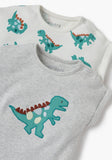 Juniors dino embroidered half romper (set of 2) (Summer)