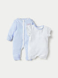 Juniors all you need is love openfeet sleepsuit & romper set (set of 2)