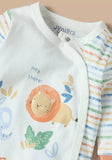 Juniors hey there jungle stripe printed sleepsuit