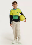 Minecraft colorblock fleece lined sweatshirt (Winter)