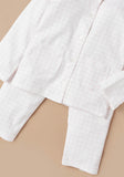 Giggles checkered printed button down shirt & Pyjama set (set of 2)