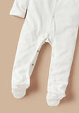 Giggles white lace & frill formal sleepsuit