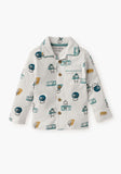 Juniors all over printed shirt & Pyjama set (set of 2)
