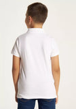 Juniors solid white polo tshirt (Summer)