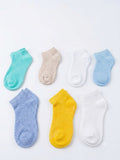 Juniors multi textured ankle socks (pack of 7)