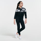Puma girls black flower printed pullover (Winter)
