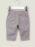 Juniors Solid Grey Pants With Draw Strings