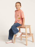 Juniors wonderful day butterfly sequins stripe tshirt (Summer)