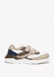 LBL brown & cream colorblock shoes (box packaging)