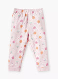 Juniors pink all over fruits printed shirt & pyjama set (set of 2)