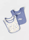 Juniors whale bib with button closure(set of 2)
