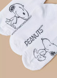 Juniors Peanuts Print Ankle Socks(set of 3)