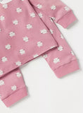 Juniors all over pink cat printed shirt & pyjama set (set of 2)