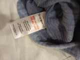 Matalan Blue Ribbed Button Down Openfeet Sleepsuit (Winter)