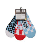Vans haribo multi color block print socks (set of 3)