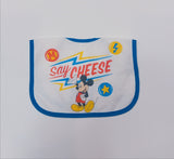 Disney Mickey say Cheese bib