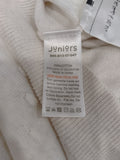 Juniors beige flower embroidered Turtle neck shirt & leggings (set of 2) (Winter)
