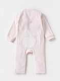Juniors happy duck embroidered openfeet fleece sleepsuit (Winter)