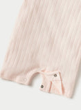 Juniors pink textured half romper (Summer)