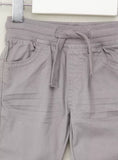 Juniors Solid Grey Pants With Draw Strings