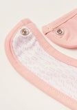 Giggles Pink heart bib