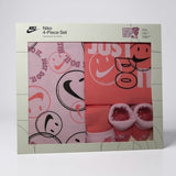 Nike just do it pink starter set (Pack Of 4) (Box Packaging)