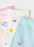 Juniors unicorn printed ankle socks (pack of 3)