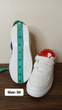 R&B solid white spiderman shoes