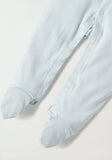 Juniors blue bear embroidered sleepsuit
